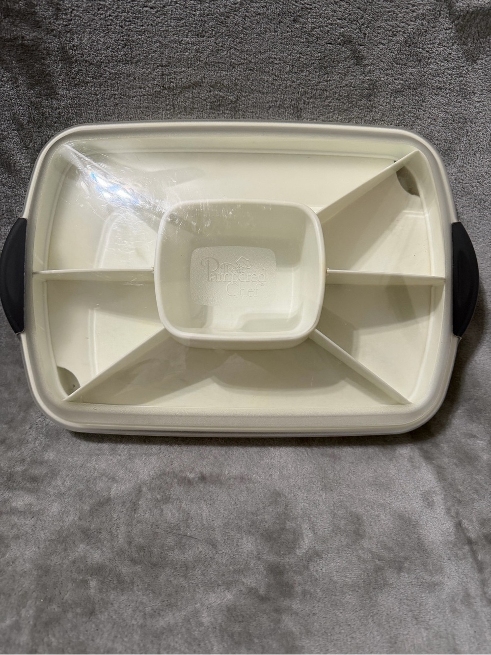 Pampered Chef Chillzanne Rectangle Server 2781 Deviled Egg/Veggie Platter Tray